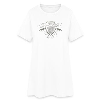 Pferd 2009 - Frauen T-Shirt-Kleid - Weiß - Vorne