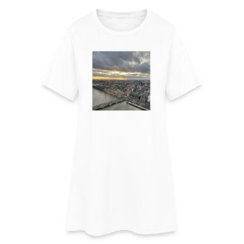 L’art de Londres - Robe T-shirt Femme - blanc - Devant