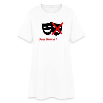 Pas de drame - Robe T-shirt Femme - blanc - Devant
