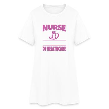 Drôle d’infirmière Cadeaux Tenues d’allaitement - Robe T-shirt Femme - blanc - Devant