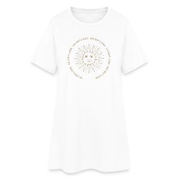 Selbstliebe - Dein Reminder für Achtsamkeit - Frauen T-Shirt-Kleid - Weiß - Vorne