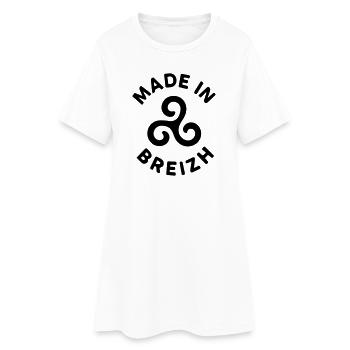 Made in Breizh - Logo avec le triskell breton - Robe T-shirt Femme - blanc - Devant