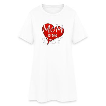 MAMAN EST LA MEILLEURE - Robe T-shirt Femme - blanc - Devant