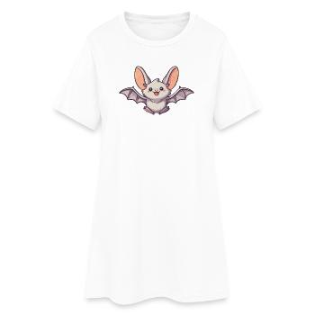 chauve-souris - Robe T-shirt Femme - blanc - Devant