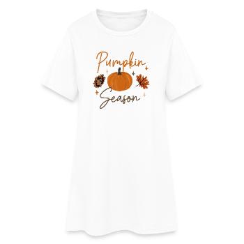 Graphique de la saison des citrouilles - Robe T-shirt Femme - blanc - Devant