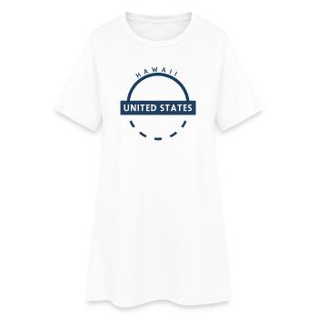 Hawaii USA emblem - Women’s T-Shirt Dress - white - Front
