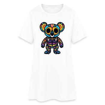 Koala Halloween Zombie - Women’s T-Shirt Dress - white - Front