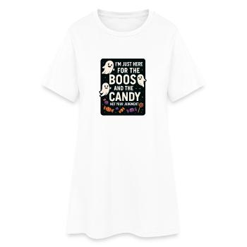 Halloween - Fun Ghosts - Women’s T-Shirt Dress - white - Front