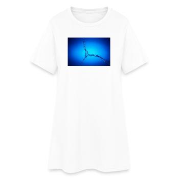 Blue Water Splash #2 - Women’s T-Shirt Dress - white - Front
