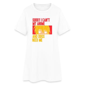 Anime Manga Otaku Kawaii Japon Cosplay Bande dessinée - Robe T-shirt Femme - blanc - Devant