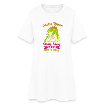 Anime Queen Manga Otaku Kawaii Japon Cosplay Bande dessinée - Robe T-shirt Femme - blanc - Devant