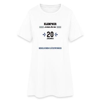 Plumber 20th anniversary Twentieth anniversary - Women’s T-Shirt Dress - white - Front