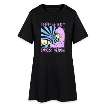 Anime Manga Otaku Kawaii Meilleurs amis Cosplay - Robe T-shirt Femme - noir - Devant