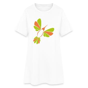 Kolibri_002 - Robe T-shirt Femme - blanc - Devant
