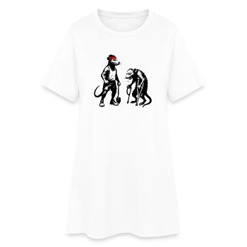 Young - Old | Fit - Frail | Healthy - Sick - Women’s T-Shirt Dress - white - Front