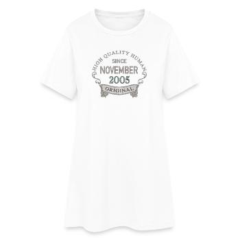 Since_November_2005 - Robe T-shirt Femme - blanc - Devant