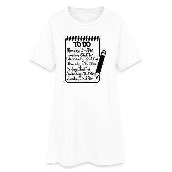 Every Day I’m Shufflin' – Party Electro Club - Robe T-shirt Femme - blanc - Devant