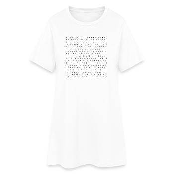 we love silence - Women’s T-Shirt Dress - white - Front