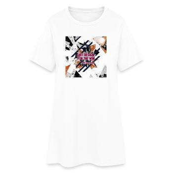 Anti-Design_for_the_Win_Collage - Robe T-shirt Femme - blanc - Devant