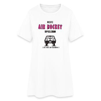 Air Hockey Player Best Air Hockey Player - Women’s T-Shirt Dress - white - Front