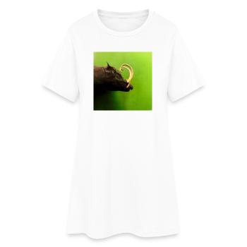 Sanglier - Robe T-shirt Femme - blanc - Devant