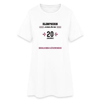 Plombier 20 ans Plomberie 20e anniversaire - Robe T-shirt Femme - blanc - Devant