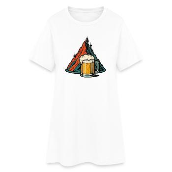 Bierberg Alpine scenery - Women’s T-Shirt Dress - white - Front
