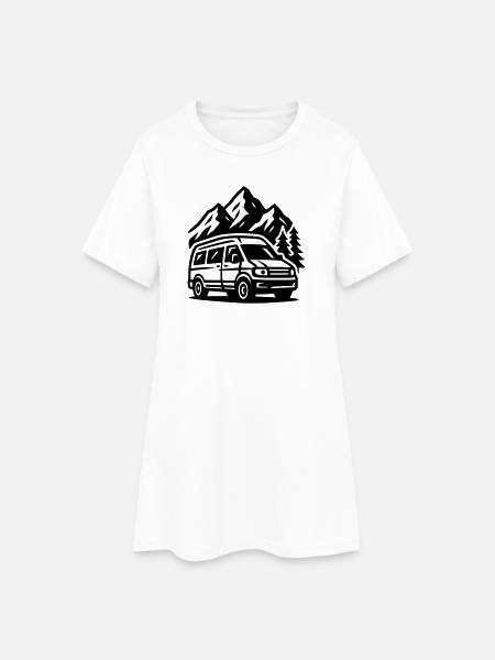 Vanlife - Robe T-shirt Femme - blanc