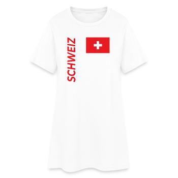 Lauterbrunnen - Robe T-shirt Femme - blanc - Devant
