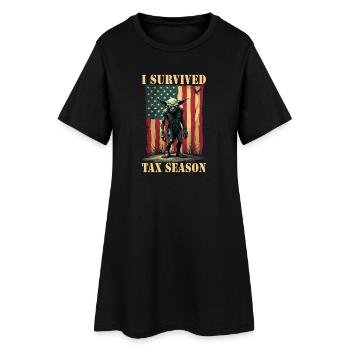 Gremlin de survie en saison des impôts - Robe T-shirt Femme - noir - Devant