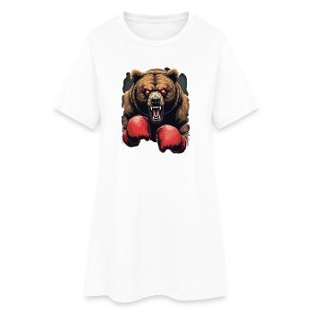 boxing - Women’s T-Shirt Dress - white - Front
