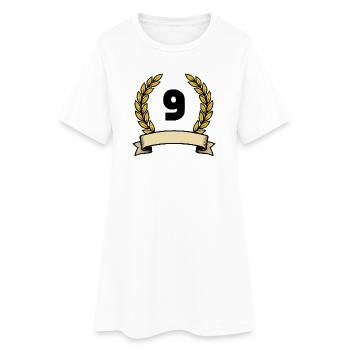 Goldener Lorbeerkranz 9 - Frauen T-Shirt-Kleid - Weiß - Vorne
