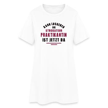 Trainee Plasterer Internship Plastering - Women’s T-Shirt Dress - white - Front