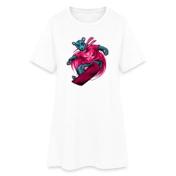 Ours des neiges - Robe T-shirt Femme - blanc - Devant