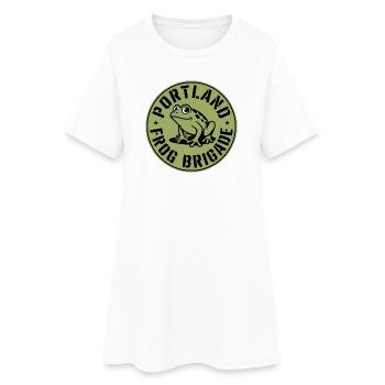 Portland Resistance Frog - États-Unis Portland Protests - Robe T-shirt Femme - blanc - Devant