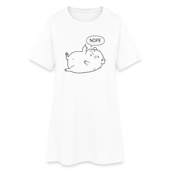 Non, cochon d’Inde | Design mignon - Robe T-shirt Femme - blanc - Devant