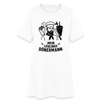 Kebab préféré - Robe T-shirt Femme - blanc - Devant
