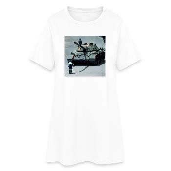 Grenouille de la résistance de Portland - États-Unis Tianmen Square - Robe T-shirt Femme - blanc - Devant