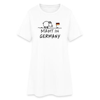 Mäht en Allemagne – Lustiger Schaf Spruch - Robe T-shirt Femme - blanc - Devant
