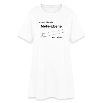 Méta-niveau - Robe T-shirt Femme - blanc - Devant