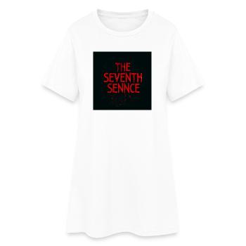 La septième sennce - Robe T-shirt Femme - blanc - Devant