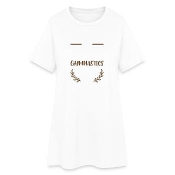 J’adore la gymnastique Heart Design - Robe T-shirt Femme - blanc - Devant