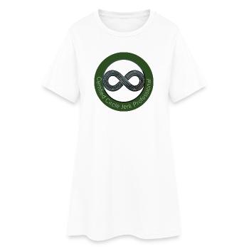 Cercle Vert Jerk Professionnel - Robe T-shirt Femme - blanc - Devant