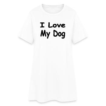 canine - Robe T-shirt Femme - blanc - Devant