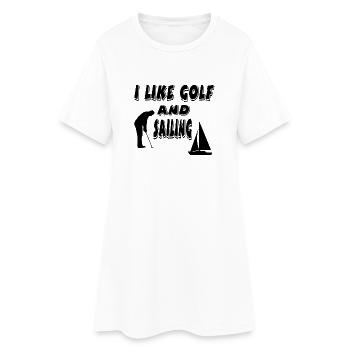 Golf - Frauen T-Shirt-Kleid - Weiß - Vorne
