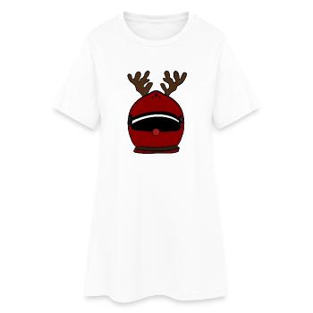 Noël - Robe T-shirt Femme - blanc - Devant