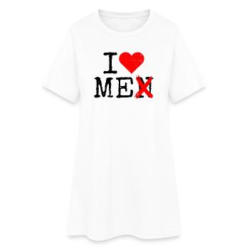 I Love Me Men I Love Me Self Love Women - Women’s T-Shirt Dress - white - Front