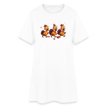 Bébé dinde de Thanksgiving - Robe T-shirt Femme - blanc - Devant