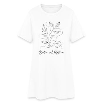 Mouvement botanique – Mouvement de la nature - Robe T-shirt Femme - blanc - Devant