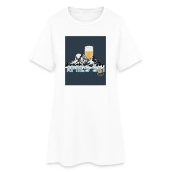 Après Ski Party – Cheers to the slopes! - Women’s T-Shirt Dress - white - Front